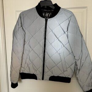 RARE: Reflective Bomber Jacket - Women small